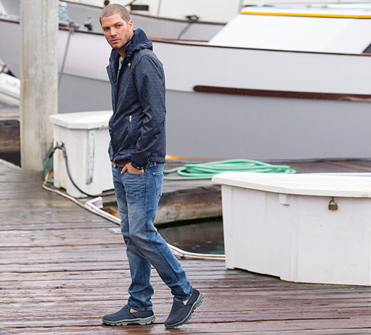 Skechers shoes with jeans on sale